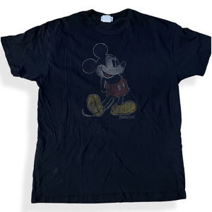 Disneyland Resort Shirt Adult Medium Mickey Mouse Black Faded TShirt